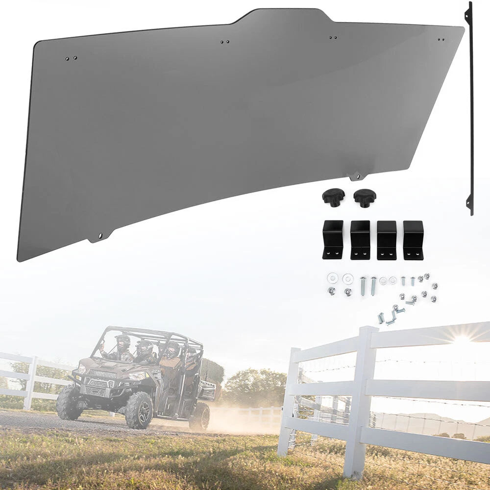 Back Windshield for Polaris Ranger XP 1000/Crew (2017–2024) XP 900/Crew (2013–2019)