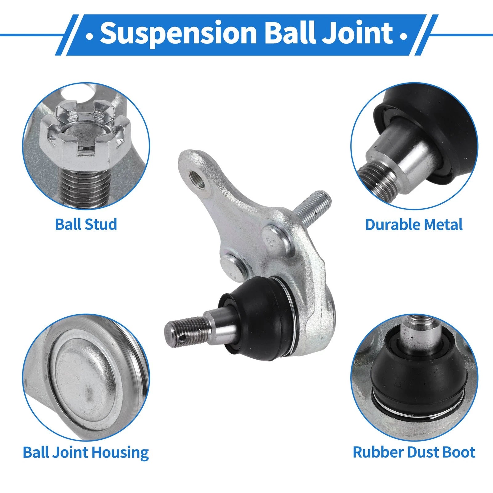 2X Front Lower Ball Joints for Toyota Camry (2017–2022) No. 4333049095