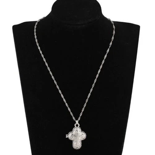 Christian Jesus Cross Catholic Crucifix Locket Pendant