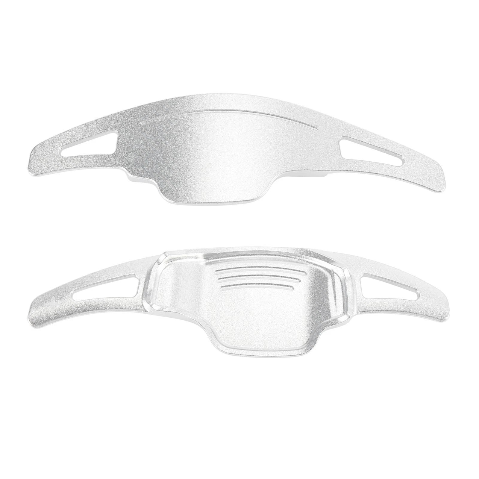Pair Silver Tone Steering Wheel Shift Paddle for Cadillac XT5 (2017–2023), Buick Regal (2018–2020)