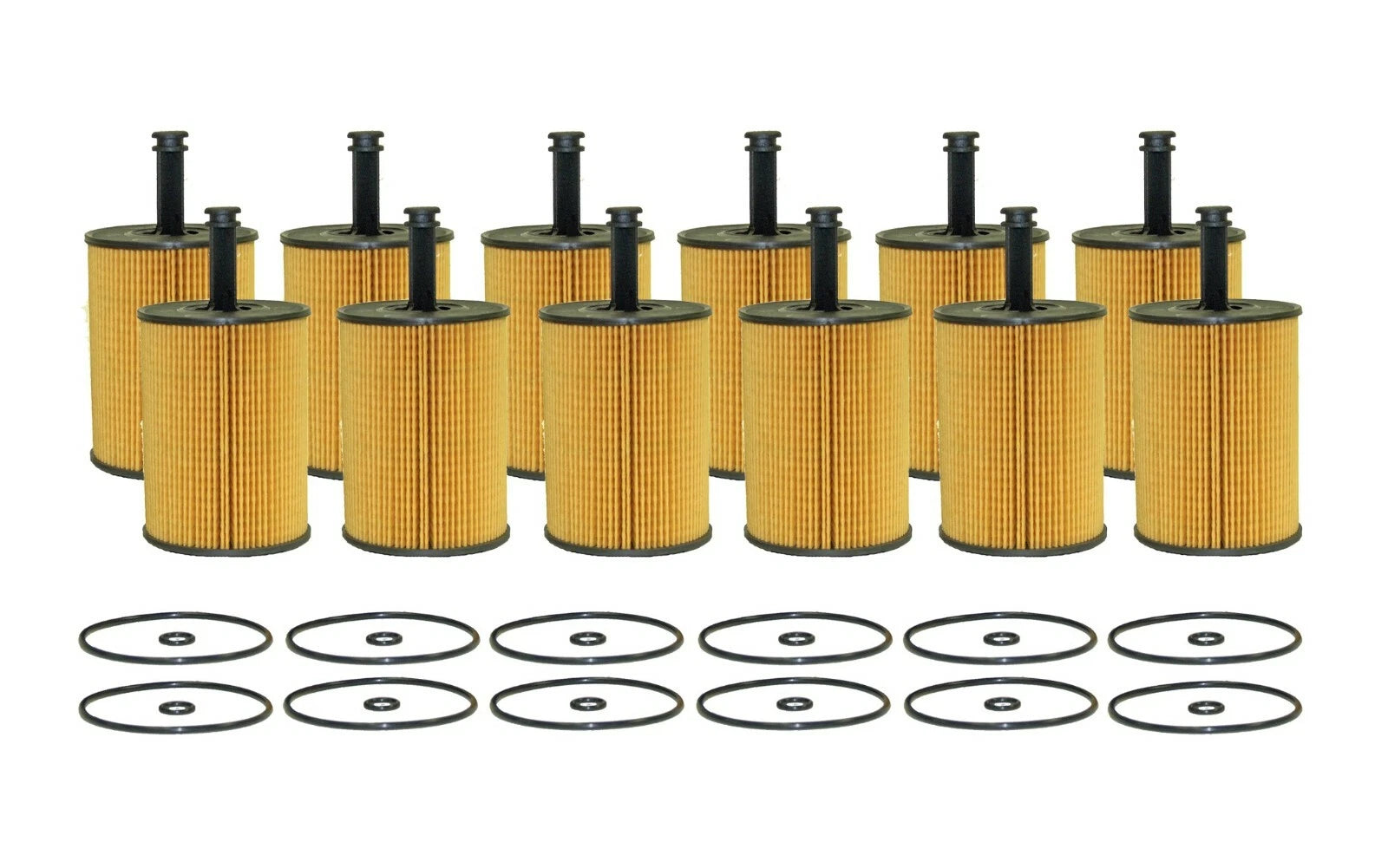 Set of 12 Engine Oil Filters for Audi A3 TT Quattro, VW Beetle, Golf, Passat, CC, R32