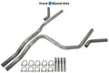 Dual Exhaust Kit for GMC Yukon XL (2007–2014) 2.5" C Exit Clamp-On