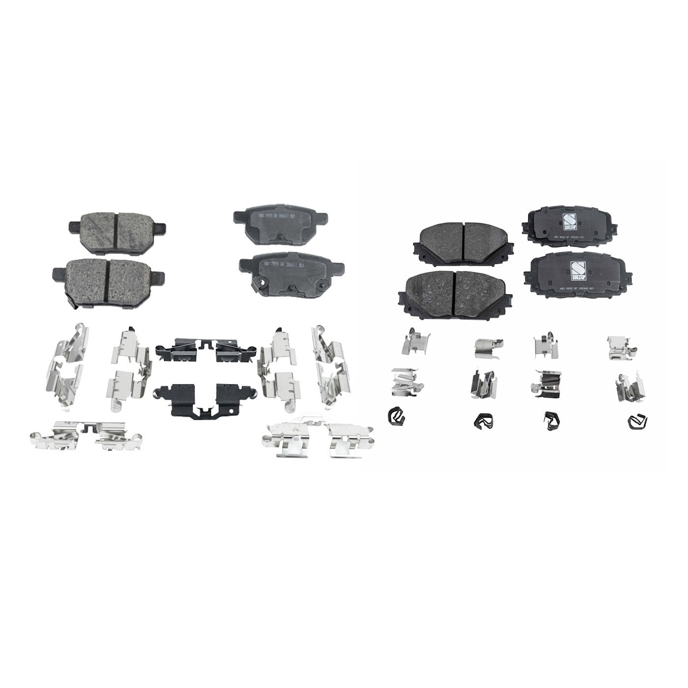 Brake Pad Set for Toyota Yaris (2012–2013) Rear Disc Brake
