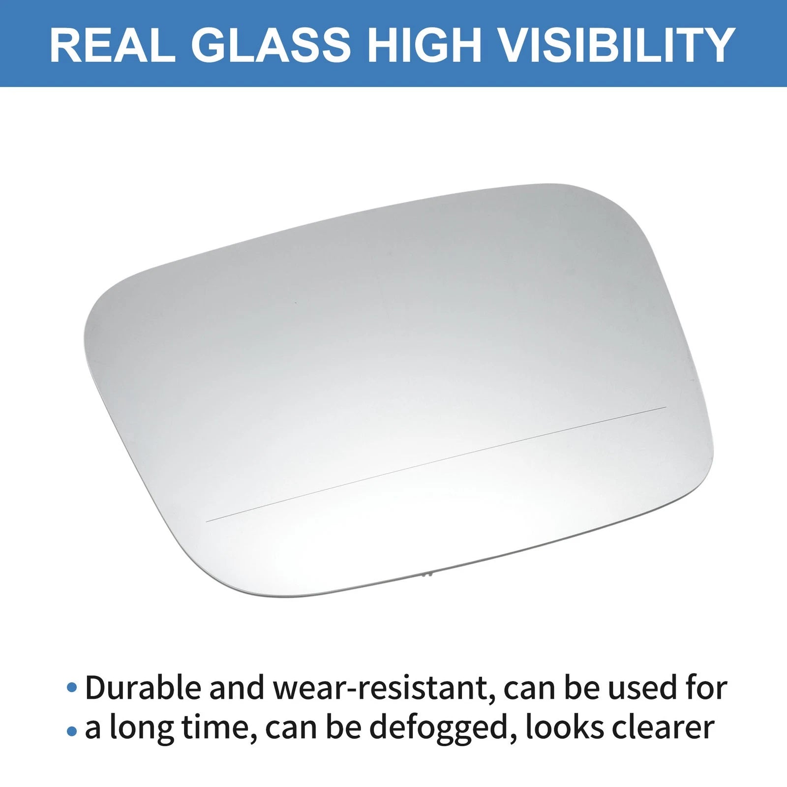 Left Side Wing Door Mirror Glass for VW Transporter T5, Caddy (2004–2015) No. 7E0853521