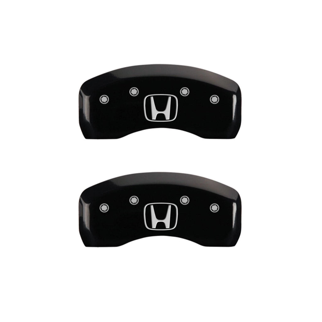 Black H Caliper Covers by MGP for 2011 Honda CR-V SE (2011–2015)