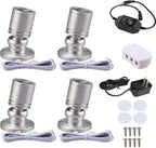 4X Mini Spotlights for Plants Jewelry Showcase Display Warm White