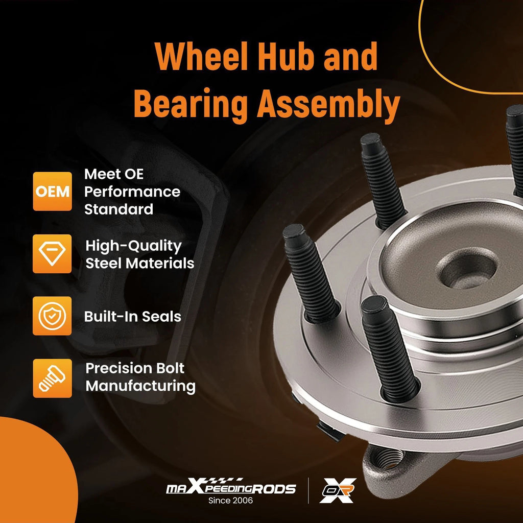 Front Wheel Hub Assembly Set for Ford Expedition (2003–2006) 2WD