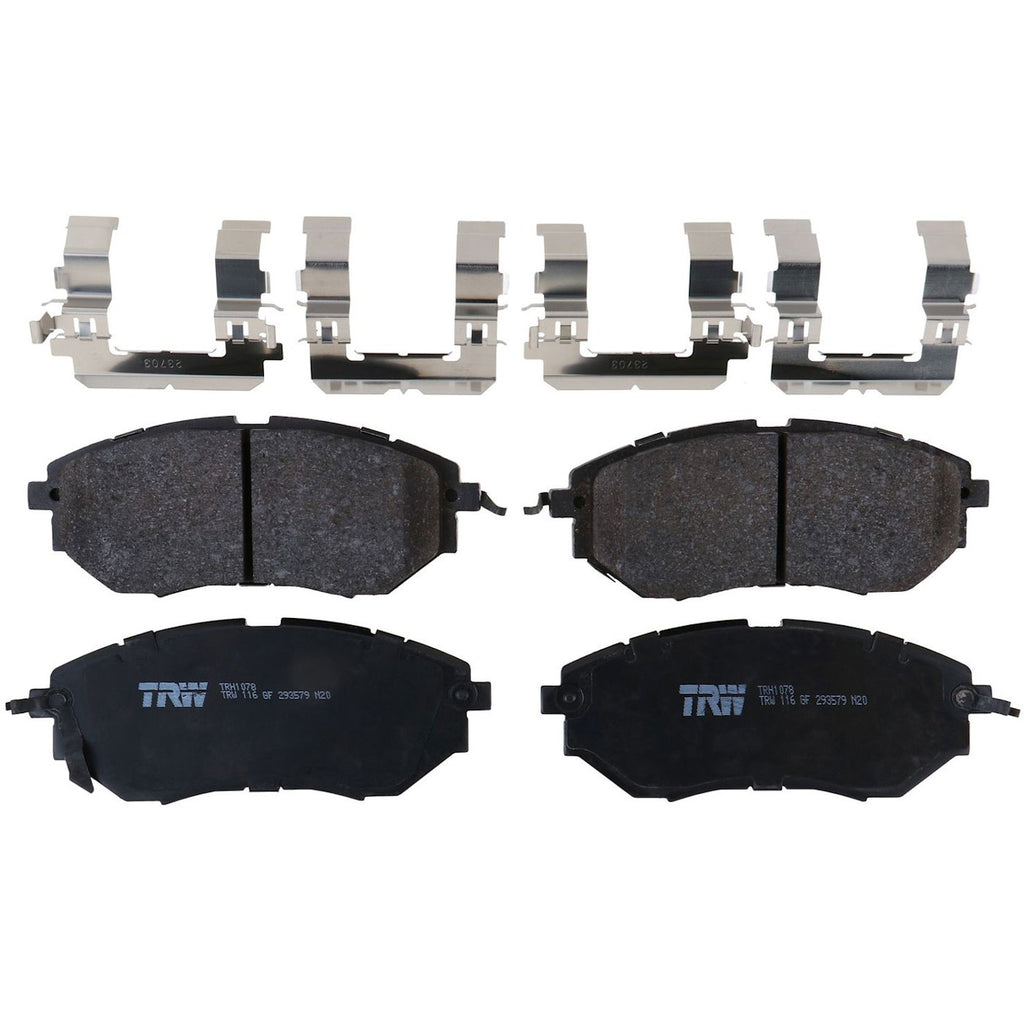 Set of 4 Brake Pad Sets for Subaru WRX Legacy Outback (2010–2017)