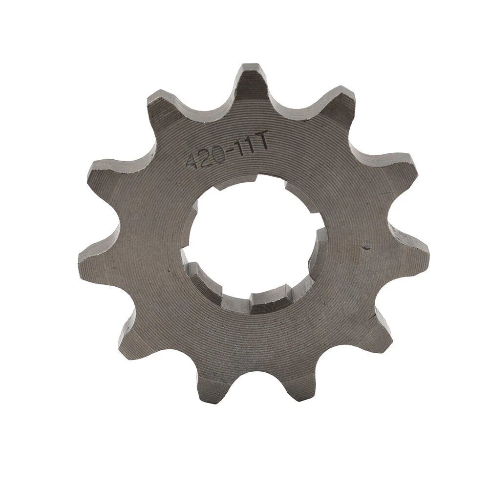 11T Front Sprocket for ATV Pit Bike 110cc 125cc 140cc (Black, 20mm)