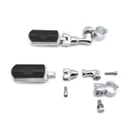 Chrome 1 1/4" Gear Skull FootPeg Clamp for Harley Sportster Touring Dyna