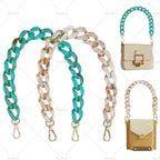 2Pcs Acrylic Bag Strap for Detachable Clutches