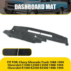 Dash Mat Dashboard Cover Pad for Chevrolet C1500 C2500 C3500 (1988–1994) Gray EXV