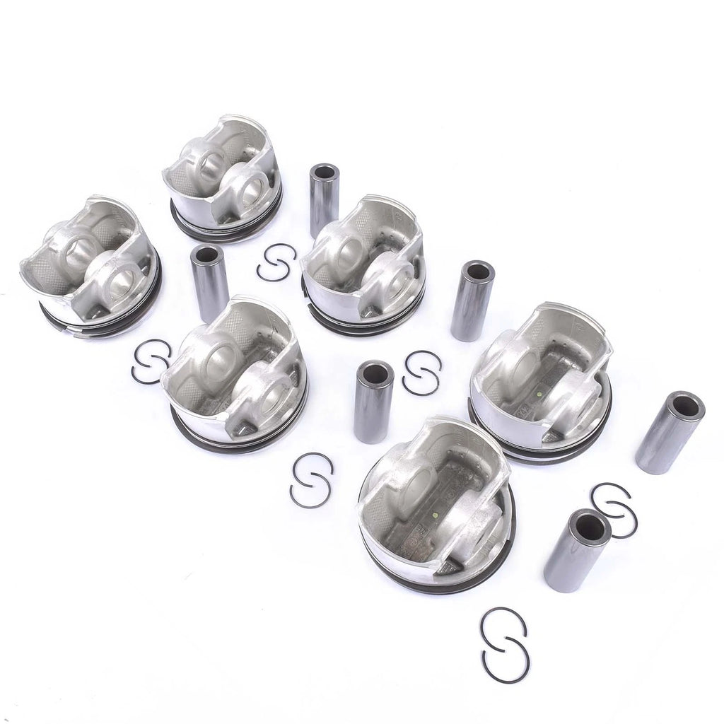 Set of 6 Pistons for VW Touareg, Audi A6 A7 A8 Q5 Q7 S4 S5 (2009–2017)