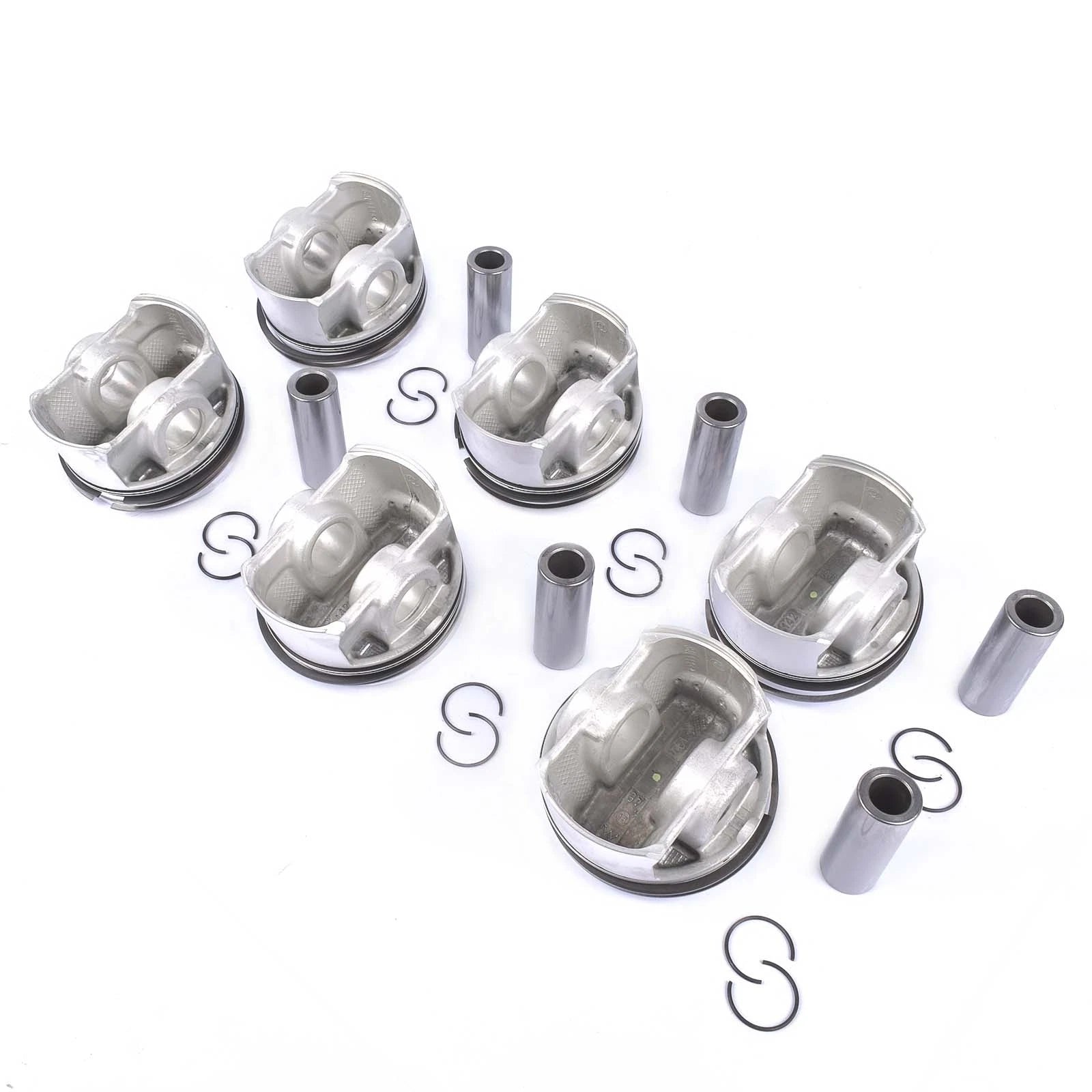Set of 6 Pistons for VW Touareg, Audi A6 A7 A8 Q5 Q7 S4 S5 (2009–2017)
