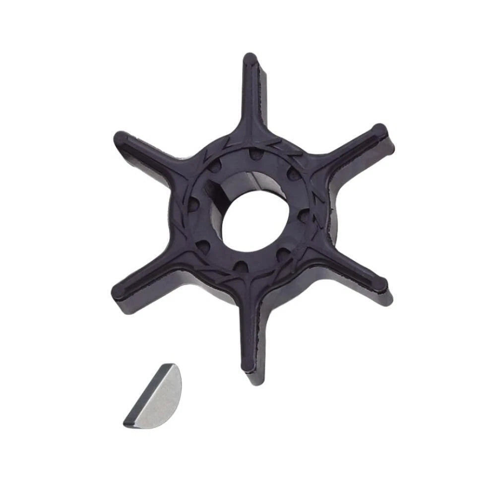 Water Pump Impeller with Key for Yamaha 9.9/15 HP Outboard (2 Stroke, 63V-44352-01)