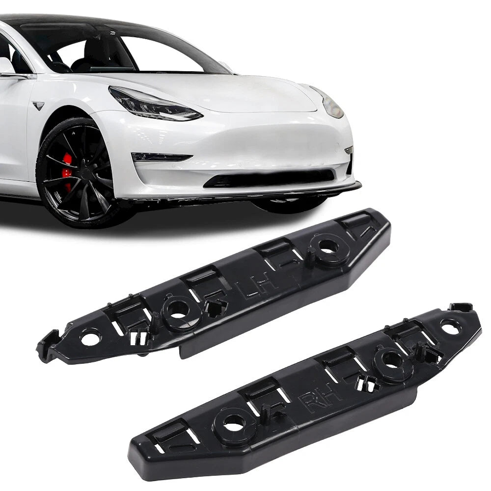 Set of 2 Front Bumper Bracket Retainers for Tesla Model 3 (2017–2020)