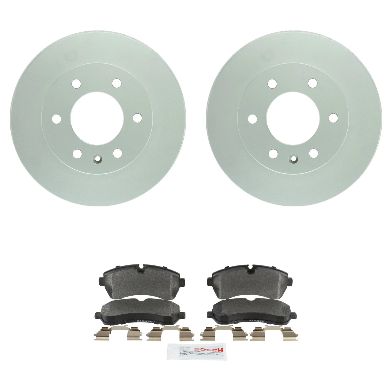 Bosch Front Rotors & Semi-Met Disc Brake Pad Kit for W90 Sprinter 1500 (2002–2006)