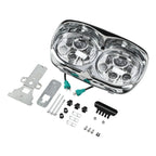 5.75" Dual LED Headlight Lamp Projector for Harley FLTR Road Glide (1998–2013)