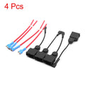Set of 4 Plastic Car Horn Speaker Adapter Wiring Harness for Toyota 