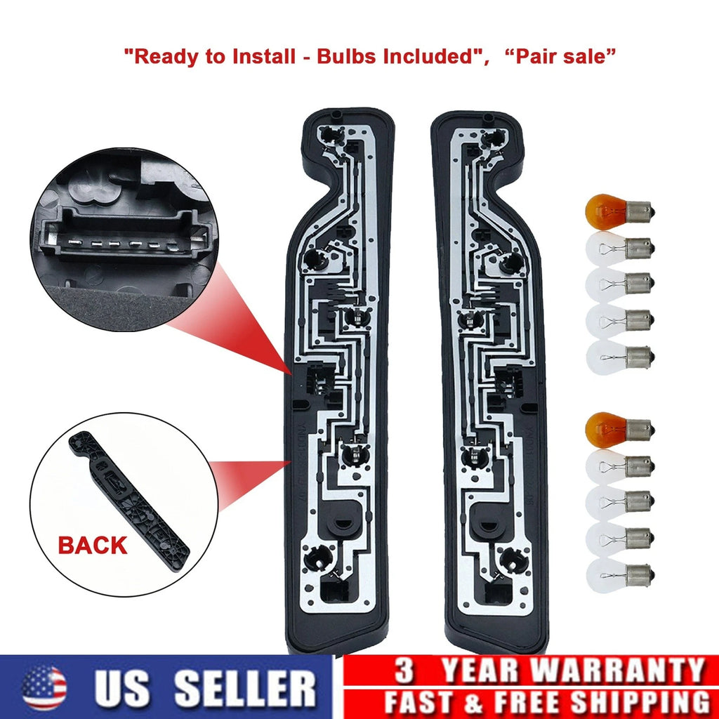 Pair Tail Light Circuit Board with 10x Bulbs for Freightliner Sprinter (2019–2025)