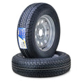 2 WINDA Trailer Tire ST205/75D15 8-Ply D 107L 5x4.5" Galvanized Mod