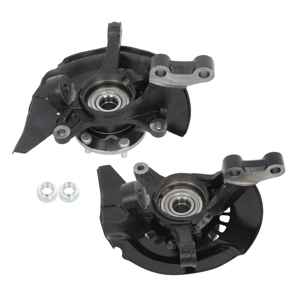 Set of 2 Front Steering Knuckle & Wheel Bearing Hub for Toyota Sienna (2004–2010)