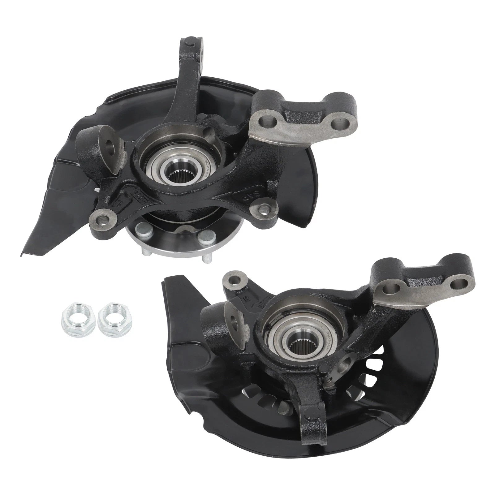Set of 2 Front Steering Knuckle & Wheel Bearing Hub for Toyota Sienna (2004–2010)