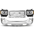Black Amber Headlights for GMC Sierra 1500 (2016–2018)