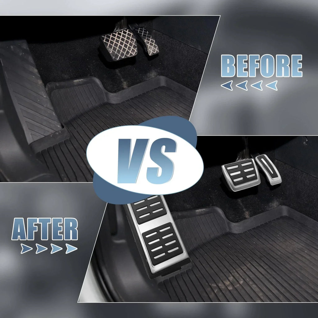 3 x Gas Brake Foot Rest Pedal Covers for Audi Q7 Q8 & Porsche Cayenne