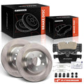 Set of 2 Rear Disc Brake Rotors & Ceramic Pads for BMW X1 X2 (2016–2022)