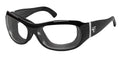 7eye Briza Motorcycle Glasses for (Glossy Black Frame, Clear Lens)
