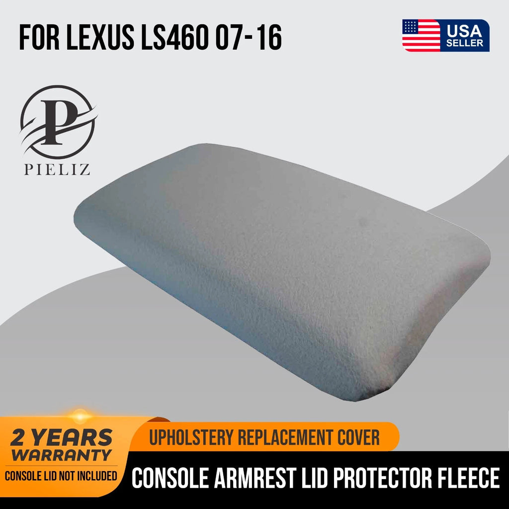 Center Console Armrest Lid Cover for Lexus LS460 (2007–2016) Gray Fleece