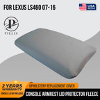 Center Console Armrest Lid Cover for Lexus LS460 (2007–2016) Gray Fleece