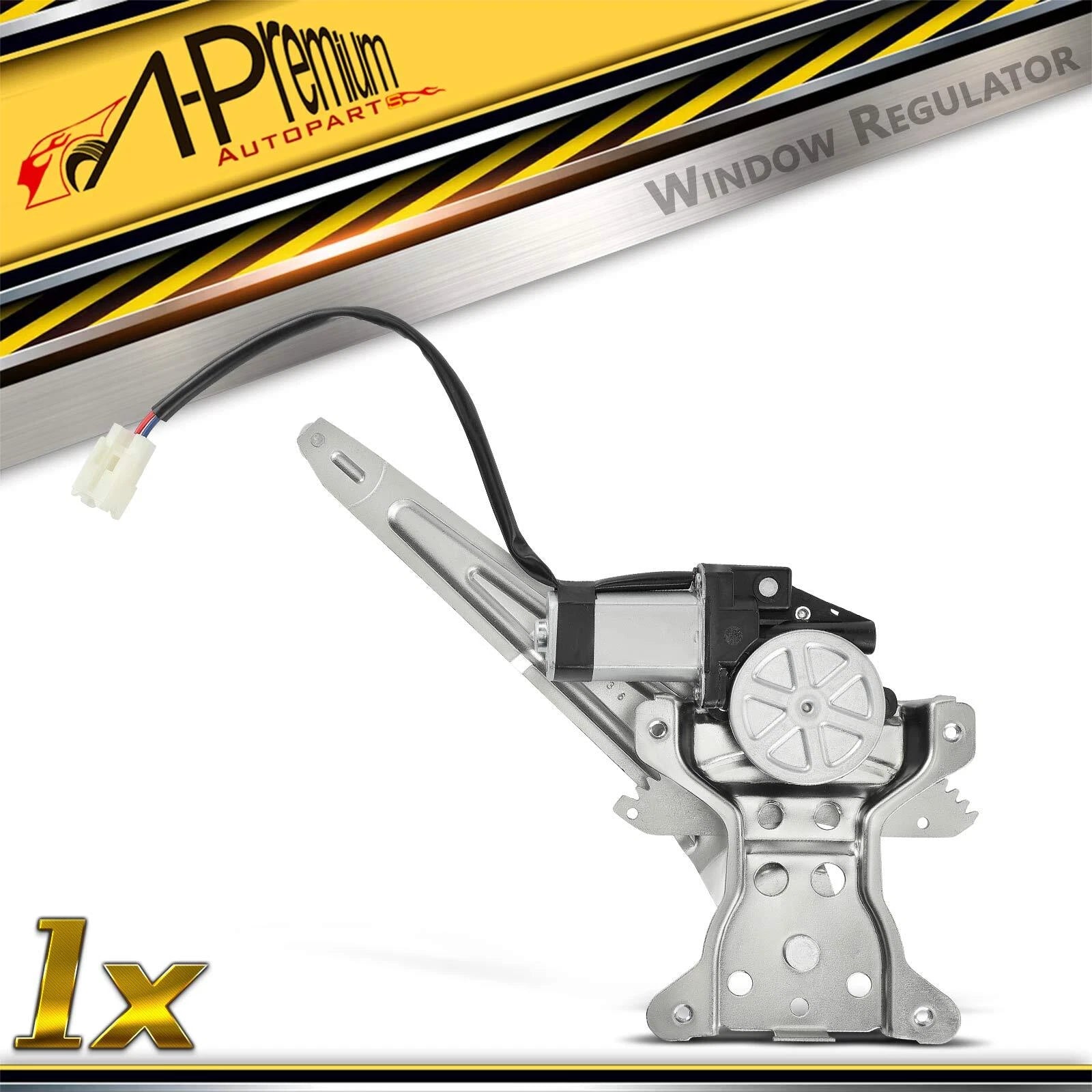 Rear Passenger Side Power Window Regulator with Motor for Pontiac Vibe (2009-2010)