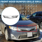 Front Hood Bumper Grille for Toyota Camry LE (2012) - Black