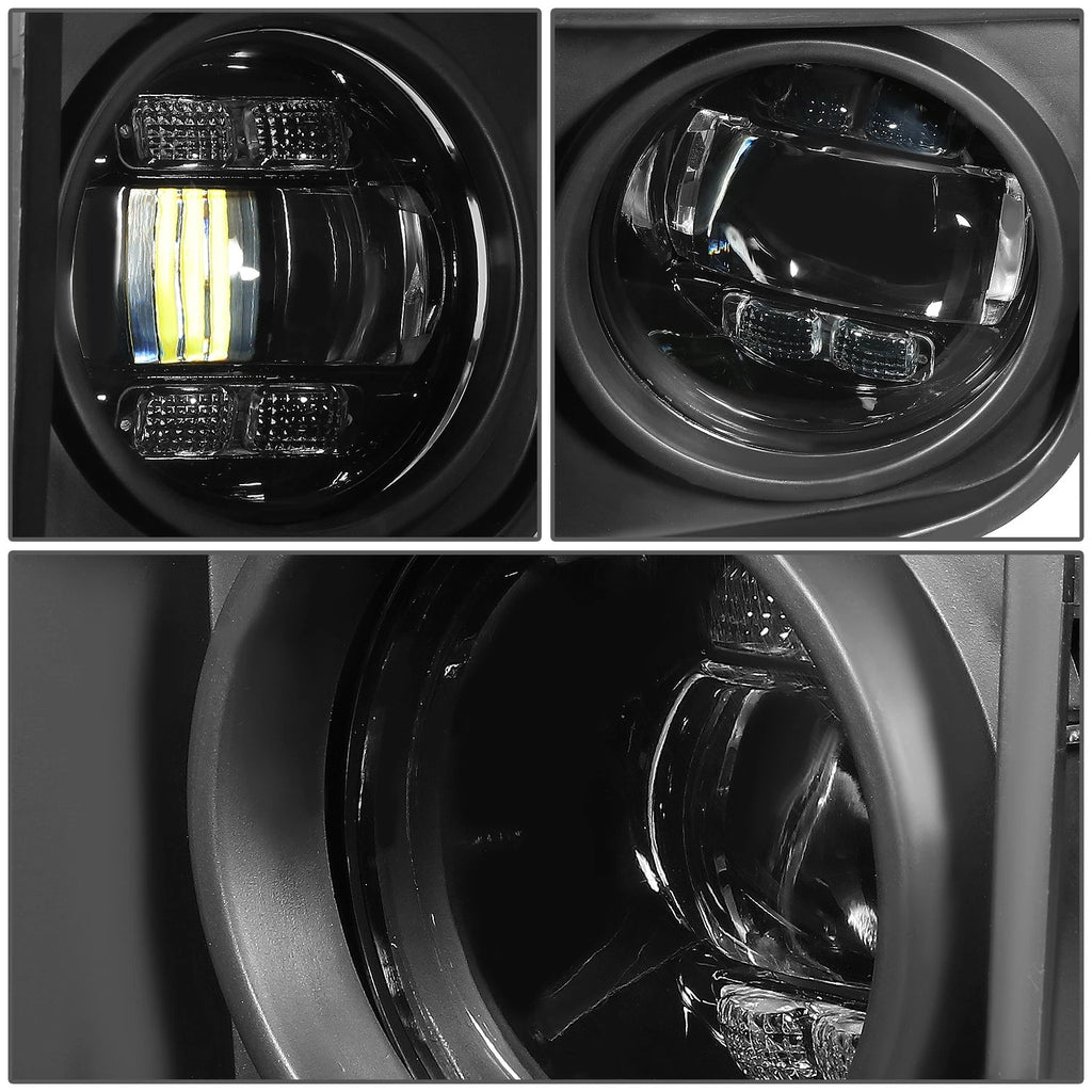 LED Projector Fog Lights for Toyota Tundra (2014–2021) - Clear Lens, Switch, Bezels