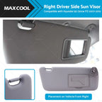 Right Driver Side Sun Visor Shade RH for Hyundai i30 i30cw (2007–2012)