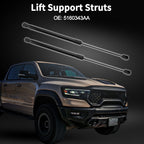 2X Front Hood Lift Supports Struts No. 5160343AA for Dodge Ram 1500 
