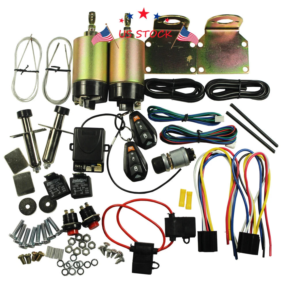Remote Shaved Door Handle Popper Kit for 2 Door Vehicles