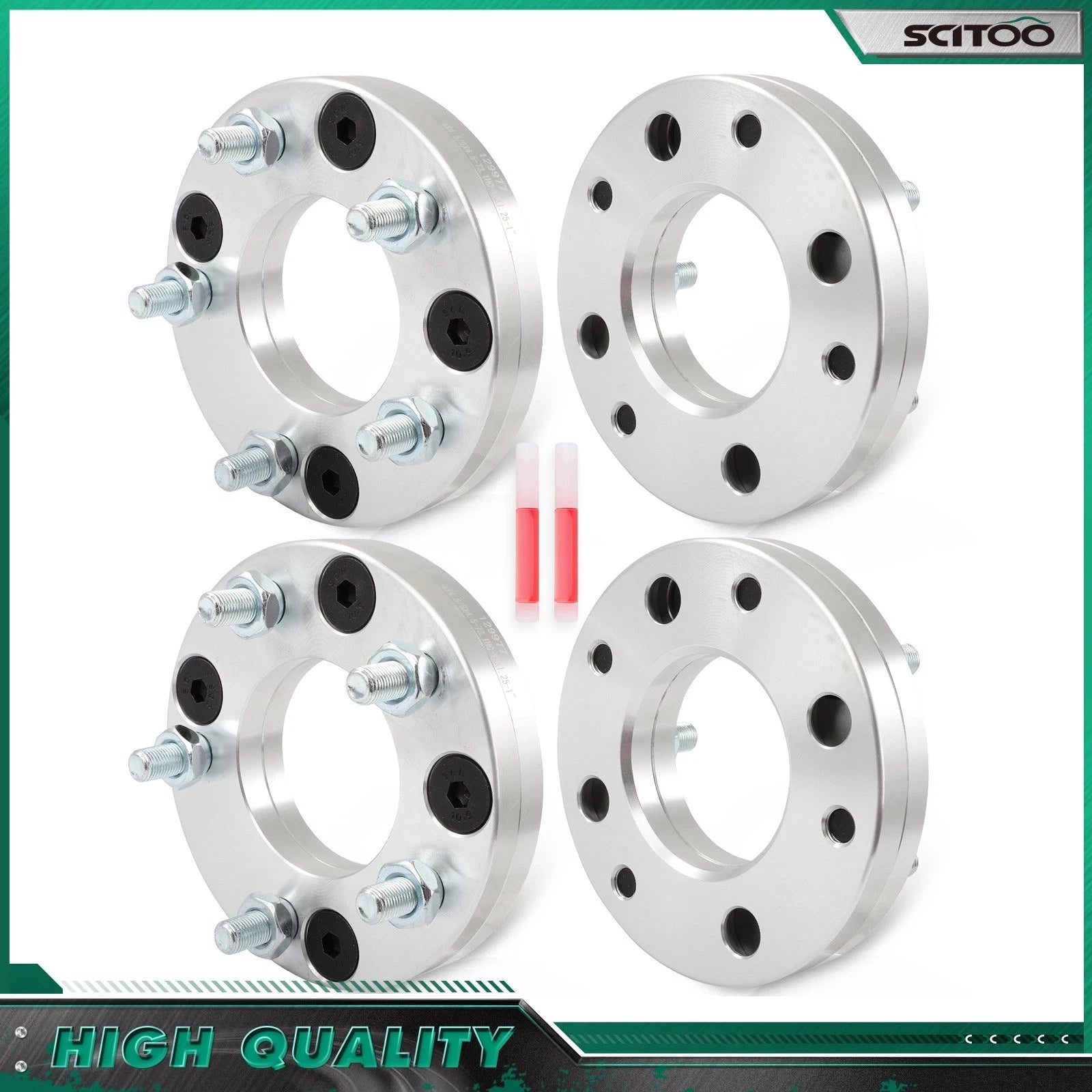 Set of 4 Wheel Adapters 1" 4x4.5 to 5x4.5 for Nissan Sentra 240SX Cube