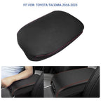 Center Console Armrest Cover for Toyota Tacoma (2016–2023) Red Stitch