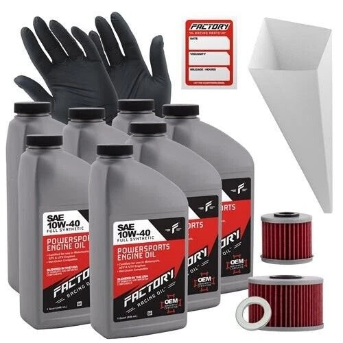 10W-40 Oil Change Kit for Honda SXS1000M SXS10S2R/S2X (7Qt)