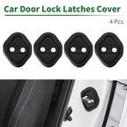 Set of 4 Car Door Lock Latches Cover for Honda Civic (2006–2025) Black Plastic