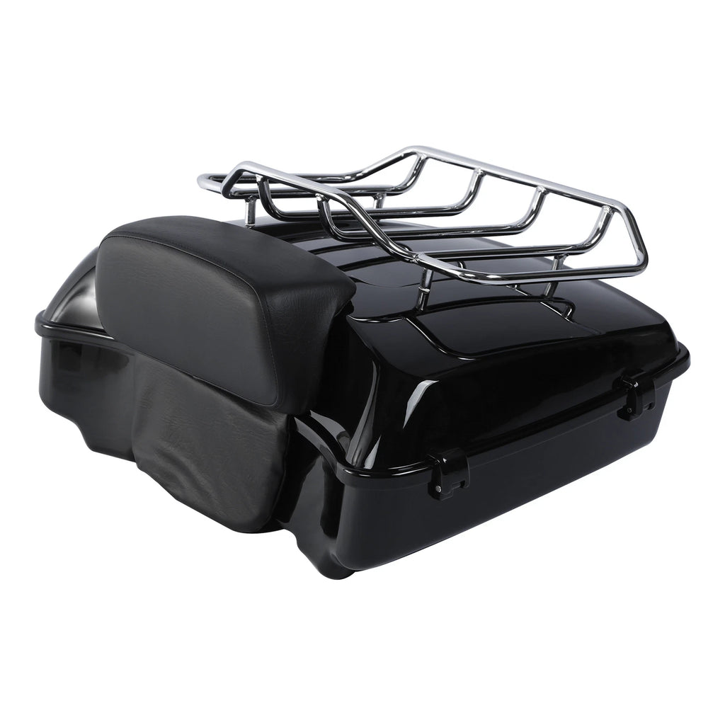 Chopped Trunk Backrest Mount Rack for Harley Street Electra Glide (2014–2026)