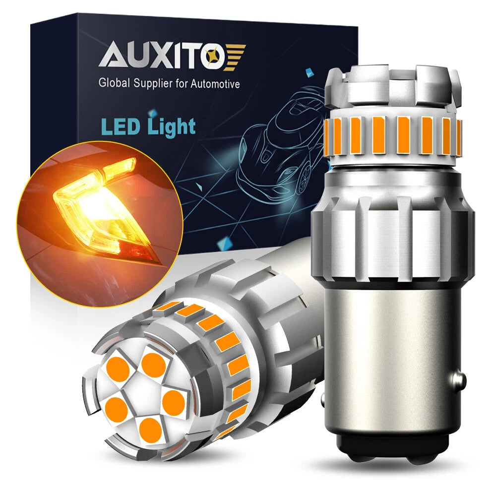 2X LED Front Turn Signal Light Bulb for Honda Accord (1998–2015) 1157 Amber