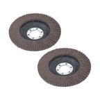 Set of 10 Flap Discs 4.5" 40 Grit for Sanding and Grinding