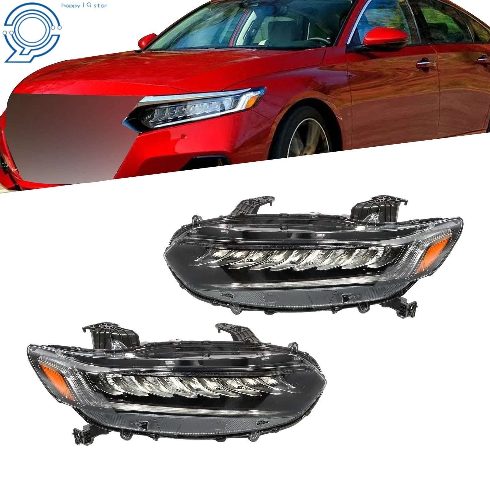 Full LED Headlamp for Honda Accord Sport (2021–2022) Headlight Assy Pair