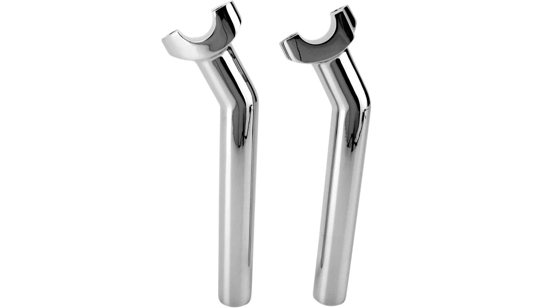 Chrome 8.5" Pullback Handlebar Risers for Harley Davidson (1" Clamp)