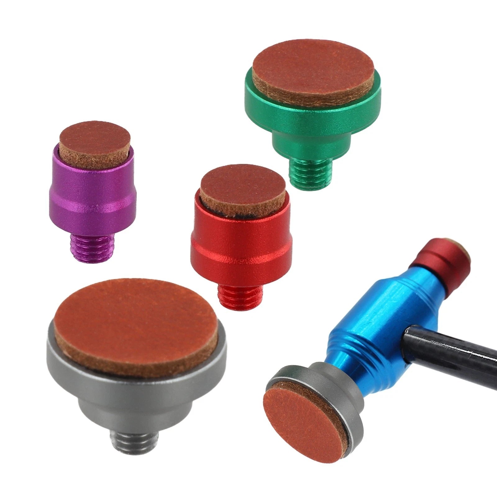 Set of 4 Car Body Dent Repair Tools for Doors and Hoods