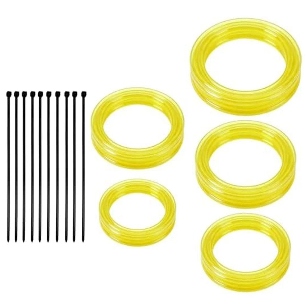 Fuel Hose Set (5 Sizes, 1 Meter Total Length) for Outdoor Power Tools